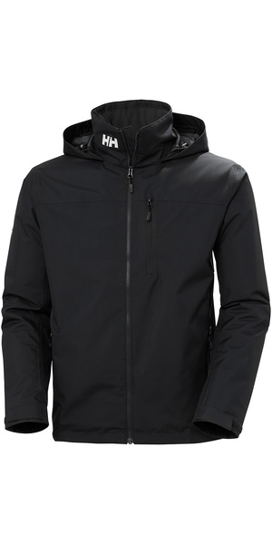 2026 Helly Hansen Hombres Crew Chaqueta Náutica De Capa Intermedia Con Capucha 2.0 34442 - Black